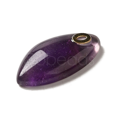 Natural Amethyst Pendants G-K355-01G-02-1