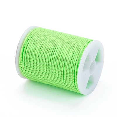 Round Waxed Polyester Cord YC-G006-01-1.0mm-10-1