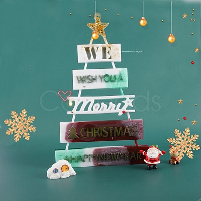 Christmas DIY Pendant Silicone Molds X-DIY-D049-06-1