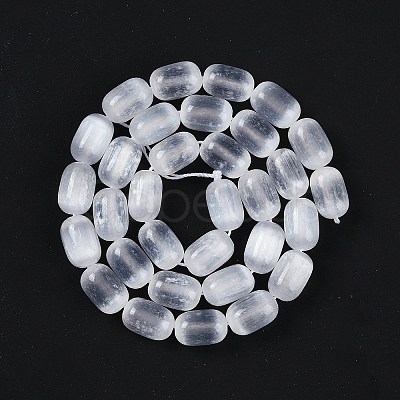 Natural Selenite Beads Strands G-F750-A-1