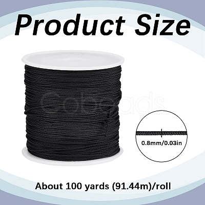 SUNNYCLUE 1 Roll Braided Nylon Thread NWIR-SC0001-15-1