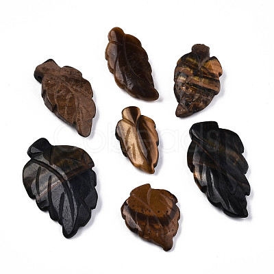 Natural Tiger Eye Gemstone Pendants X-G-R156-1