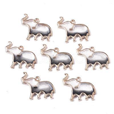 Alloy Resin Pendants RESI-R430-05A-LF-1