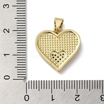 Brass Micro Pave Cubic Zirconia Pendants KK-Q808-14G-1