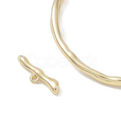 Brass Toggle Clasps KK-U020-07G-1