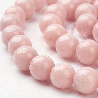 Natural Mashan Jade Round Beads Strands G-D263-8mm-XS22-1