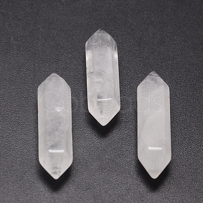 Natural Quartz Crystal Double Terminated Points Healing Stones G-K010-35mm-01-1