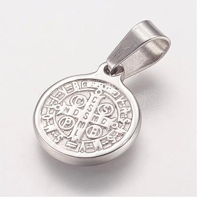 Non-Tarnish 304 Stainless Steel Pendants STAS-E117-02P-1