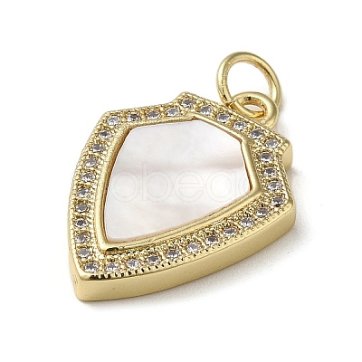 Brass Micro Pave Cubic Zirconia Pendants KK-Q808-10G-1