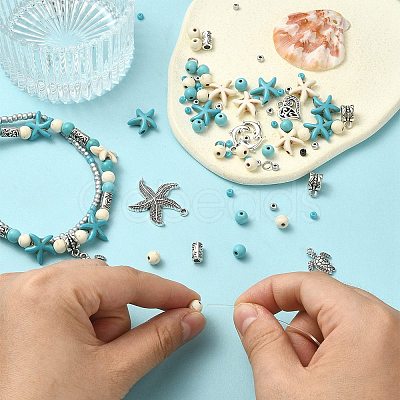 DIY Ocean Theme Jewelry Making Finding Kit DIY-YW0007-80-1