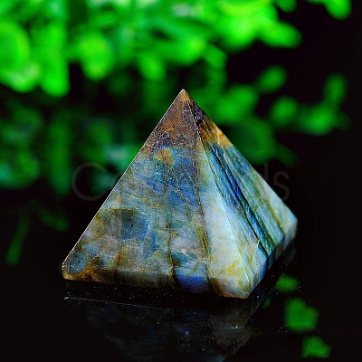 Natural Labradorite Pyramid Figurines PW-WG65243-01-1