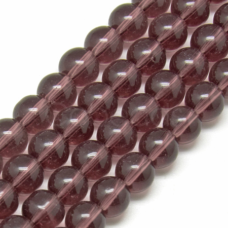 Glass Beads Strands GR10mm02Y-1