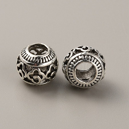 Tibetan Style Alloy European Beads FIND-TAC0002-065G-01-1