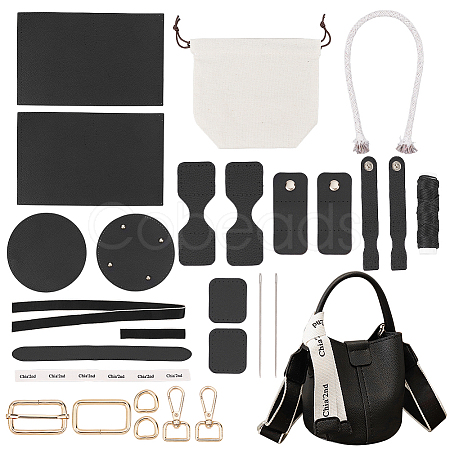 DIY Sew on PU Leather Bucket Bags Kits DIY-WH0304-510A-1