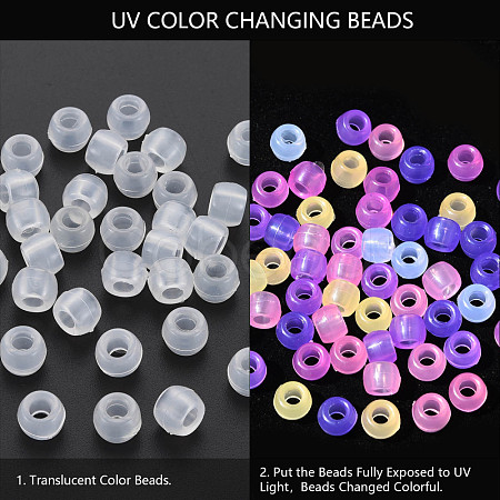 Transparent Plastic Beads X-KY-N018-001-A01-1