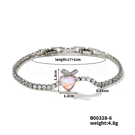 Cute Brass Heart-shaped Bracelets GS2317-6-1