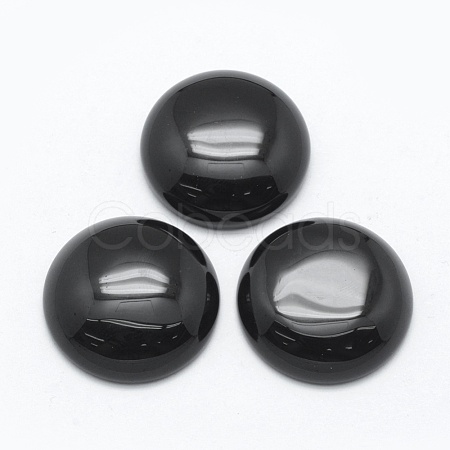 Natural Obsidian Cabochons X-G-E492-A-05-1