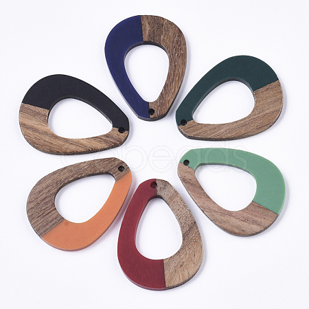 Resin & Walnut Wood Pendants RESI-R427-01-1