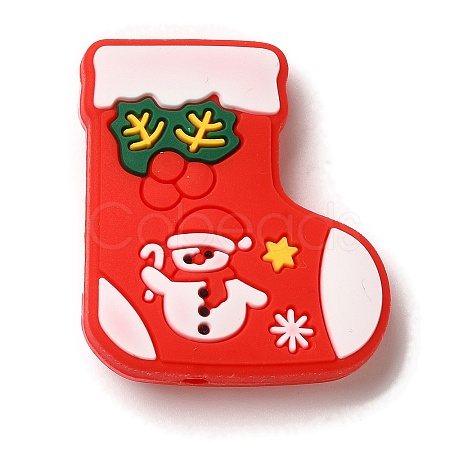 Christmas series Silicone Beads SIL-S006-01F-1