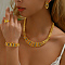 Simple and Stylish 18K Gold Plated 5-Piece Women's Jewelry Set