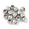 CCB Plastic Round Beads, Silver, 7x5mm, Hole: 3.5mm