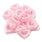 Acrylic Beads, Bead in Bead, Heart, Pink, 19.5x23x6mm, Hole: 3mm