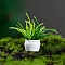 Resin Plant Potted Ornaments, Micro Landscape Home Accessories, Pretending Prop Decoration, Green, 15x40mm