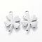 Tarnish Resistant 201 Stainless Steel Pendants, Clover, Stainless Steel Color, 13.5x10x0.7mm, Hole: 1mm