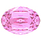 Preciosa&reg MAXIMA Crystal Fancy Stones, Czech Crystal, 435 12 601 Oval, Dura Foiling, Rose, 14x10mm