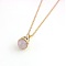 Natural Rose Quartz Pendant Necklaces, with Golden Plated Alloy Cable Chain