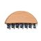 Natural Blue Spot Jasper Scalp Massager, Wood Head Scalp Comb, for Head Stress Relax Massage Tool, Natural Gemstone Scalp Massager, Half Round, 51x99x22mm