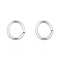 Non-Tarnish 304 Stainless Steel Jump Rings, Open Jump Rings, Oval, Stainless Steel Color, 7x5x1mm, 18 Gauge, Inner Diameter: 3x5mm