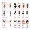 24Pcs 12 Styles Rack Plating Alloy Enamel Pendants ENAM-TA0001-47-3