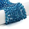 Glass Beads Strands GLAA-R024-6x4mm-4-2