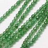 Natural Green Aventurinee Beads Strands X-G-A129-3mm-D02-1