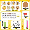 DIY Bees Theme Diamond Painting Acrylic Cup Mat Kits DIY-TAC0012-72-4