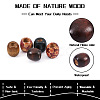Dyed Natural Maple Wood Beads WOOD-PJ0001-05-4