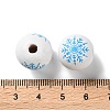 Printed Wood European Beads WOOD-Z002-08A-3