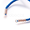 Nylon Cord Braided Bead Bracelets Making BJEW-F360-FRG23-2