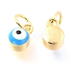 Brass Enamel Pendants KK-Y001-02B-G-4