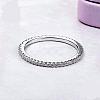 Rhodium Plated 925 Sterling Silver Finger Rings RJEW-FF0008-008P-16mm-2