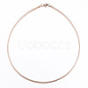 Casual Style 304 Stainless Steel Snake Chain Choker Necklaces STAS-O037-05RG-1