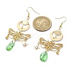 Brass Butterfly Dangle Earrings EJEW-TA00370-3