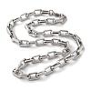 201 Stainless Steel Cable Chain Necklaces NJEW-H033-03P-A-1