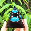 Resin Orgonite Pyramid Home Display Decorations G-PW0004-56A-03-1