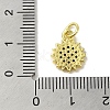 Real 18K Gold Plated Brass Pave Cubic Zirconia Pendants KK-M283-09B-02-3