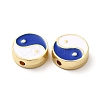 Rack Plating Alloy Enamel Beads ENAM-F146-18G-04-2