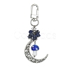 Tibetan Style Alloy Moon Pendant Decoration KEYC-TA00019-3