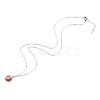 Handmade Millefiori Glass Pendant Necklaces NJEW-JN03343-2