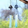 BENECREAT 2Pcs 2 Style Japanese Cast Iron Bell Wind Chimes HJEW-BC0001-47A-6